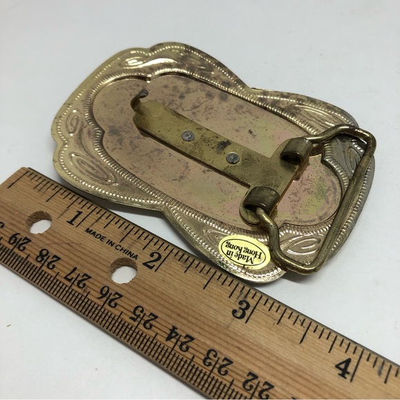 VINTAGE 1970s **HORSE & HORSESHOE** WESTERN COWBOY FASHION Made In Hong Kong - Picture 5 of 7